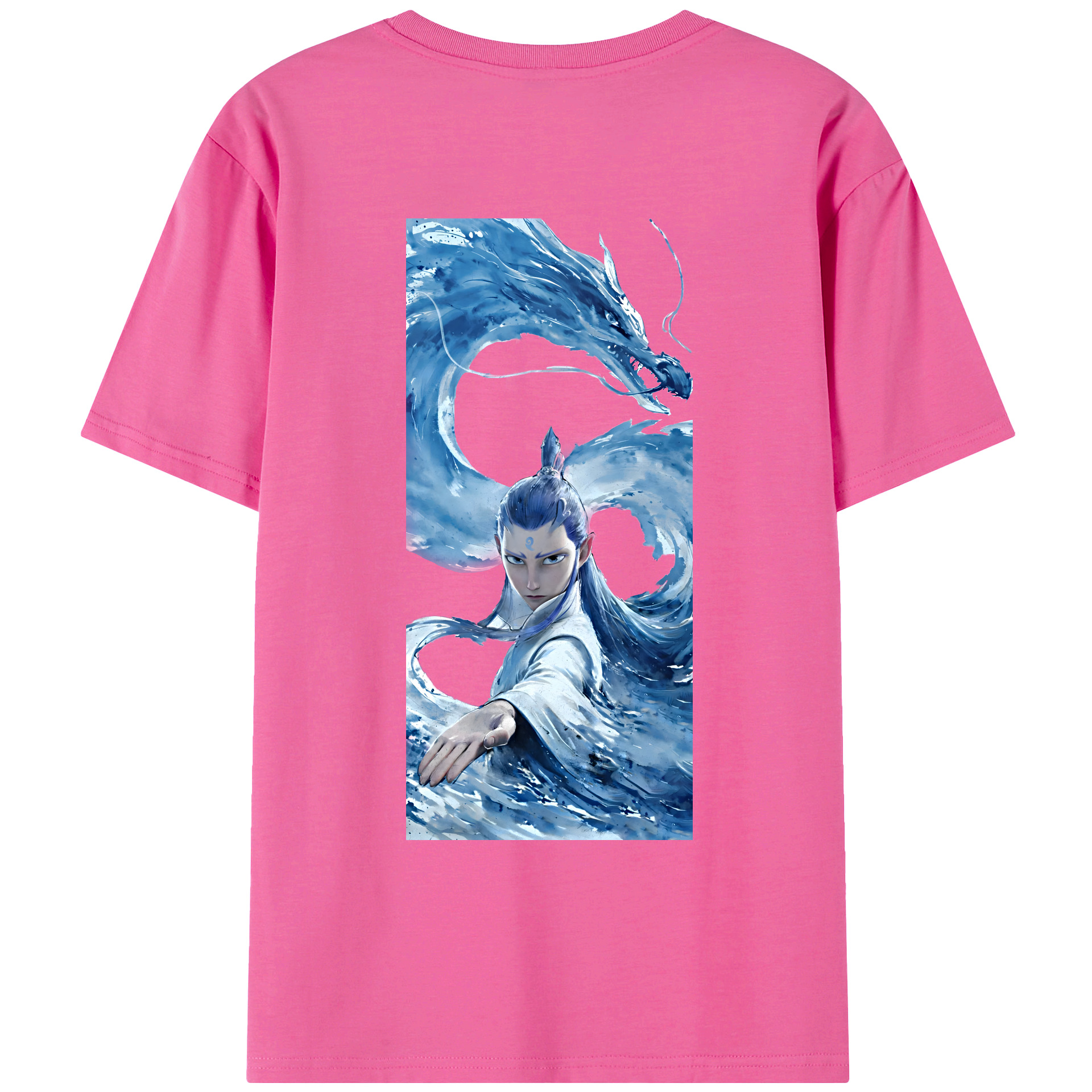 （画像用） Ne Zha 2 ナタ 魔童の大暴れ レディース半袖Tシャツ(バックプリント)